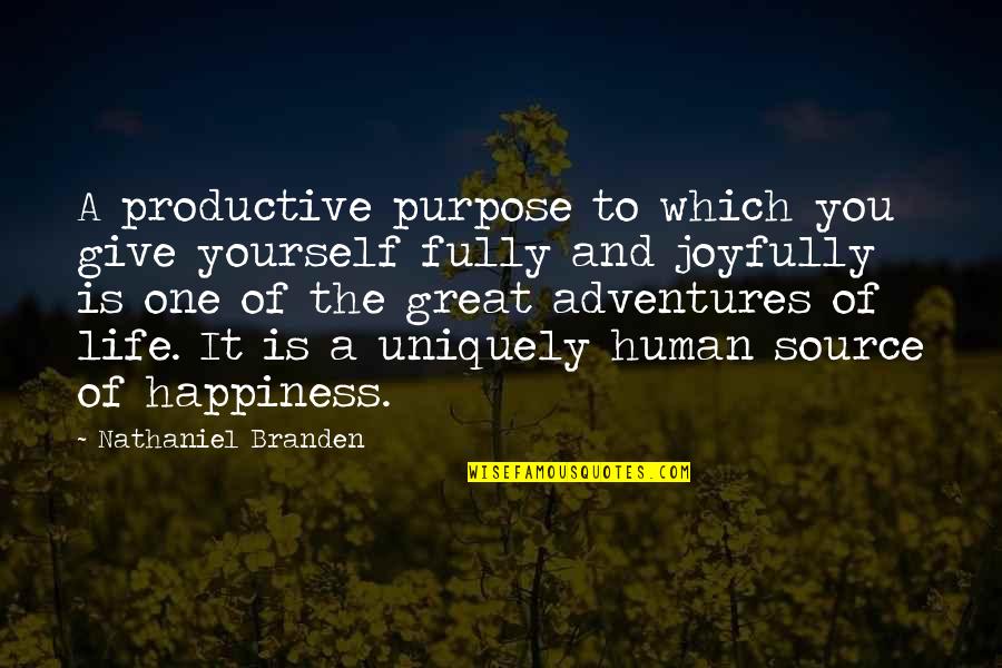 Zero Wing Funny Quotes By Nathaniel Branden: A productive purpose to which you give yourself Zero Wing Funny Quotes By Nathaniel Branden: A productive purpose to which you give yourself