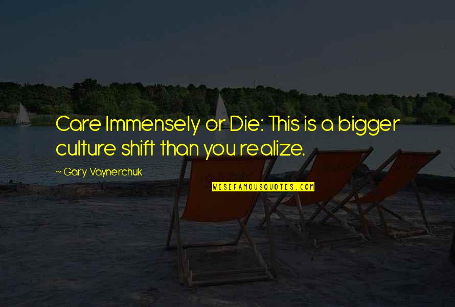 Zerotol Quotes By Gary Vaynerchuk: Care Immensely or Die: This is a bigger