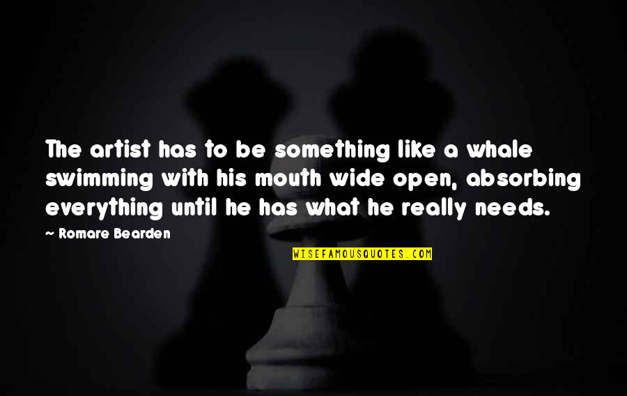 Zgn Sr Dmiescie Quotes By Romare Bearden: The artist has to be something like a