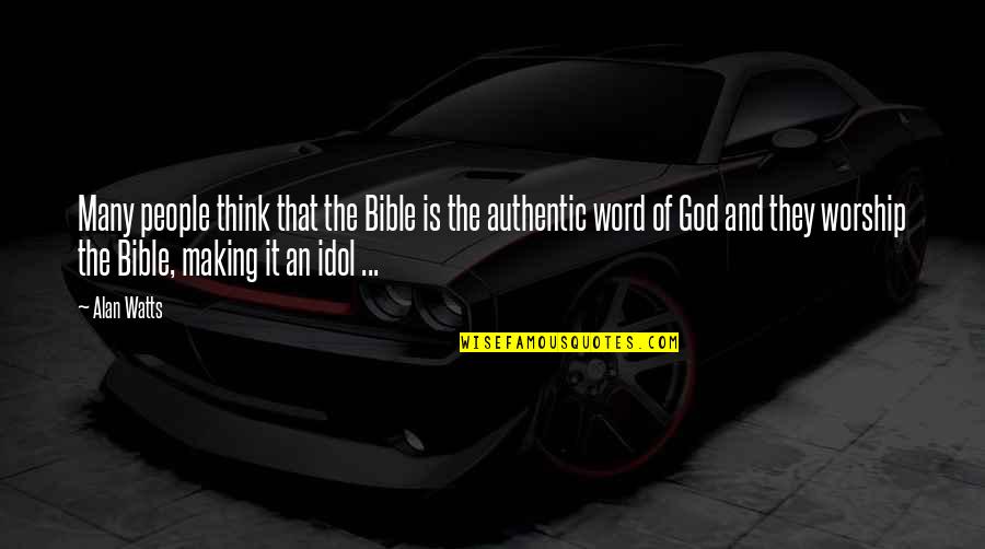 Zhou Qunfei Quotes By Alan Watts: Many people think that the Bible is the Zhou Qunfei Quotes By Alan Watts: Many people think that the Bible is the