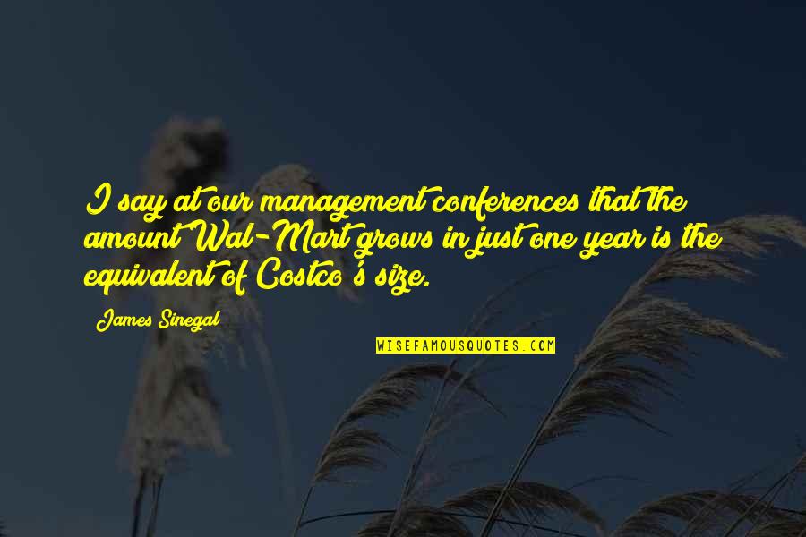 Zhvillimi I Qendrueshem Quotes By James Sinegal: I say at our management conferences that the