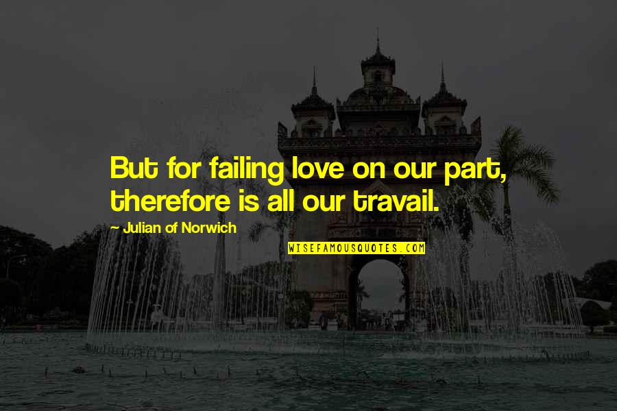 Zidane Hazard Quotes By Julian Of Norwich: But for failing love on our part, therefore Zidane Hazard Quotes By Julian Of Norwich: But for failing love on our part, therefore