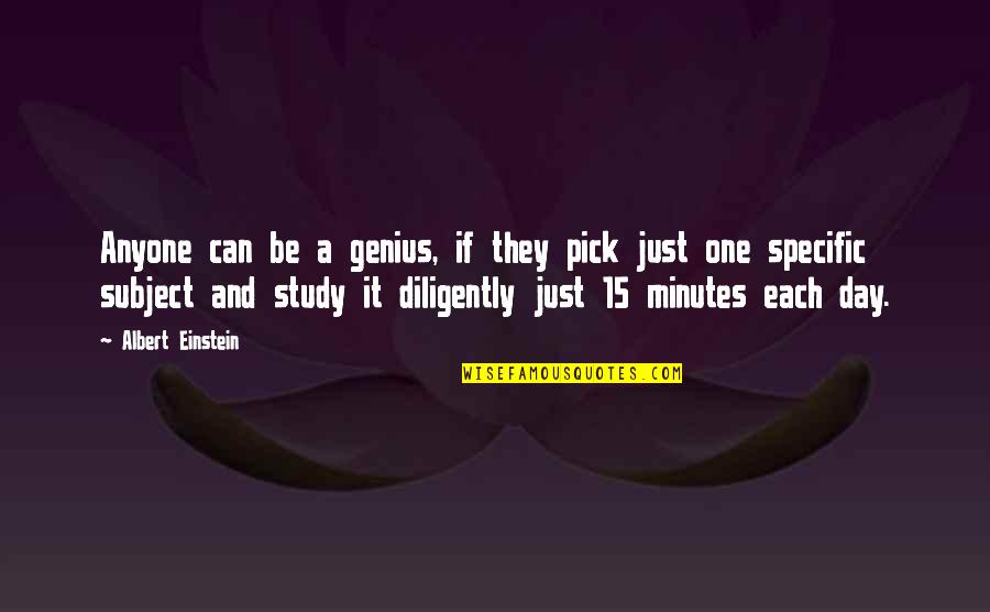 Zieren Day Obituaries Quotes By Albert Einstein: Anyone can be a genius, if they pick Zieren Day Obituaries Quotes By Albert Einstein: Anyone can be a genius, if they pick