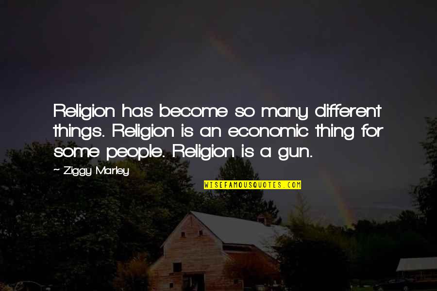 Ziggy Quotes By Ziggy Marley: Religion has become so many different things. Religion