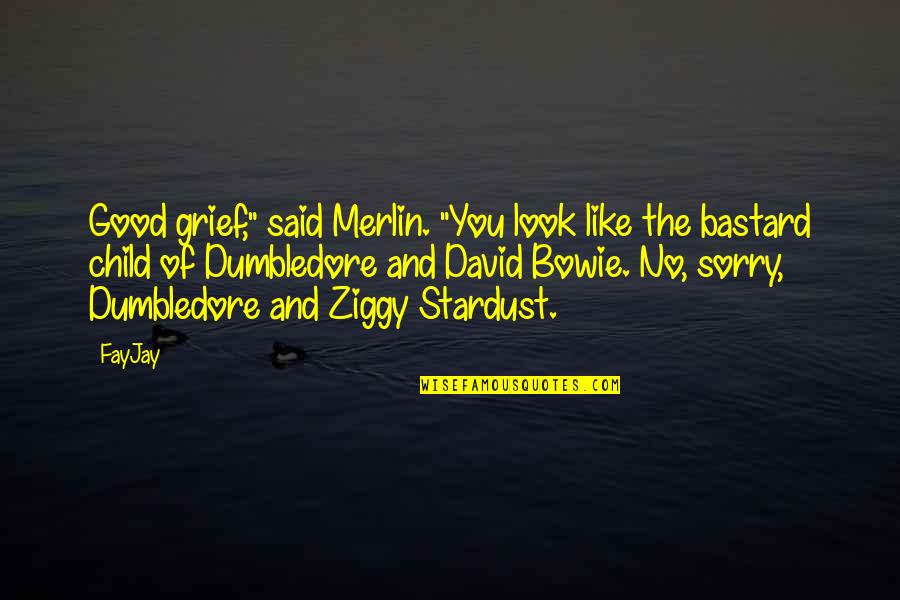Ziggy Stardust Quotes By FayJay: Good grief," said Merlin. "You look like the