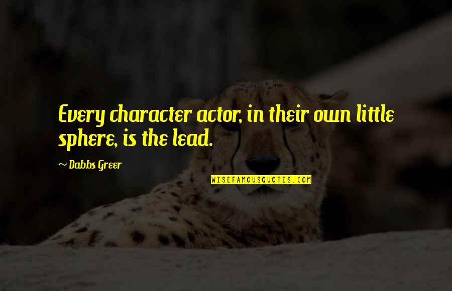 Zillow Stock Quotes By Dabbs Greer: Every character actor, in their own little sphere,