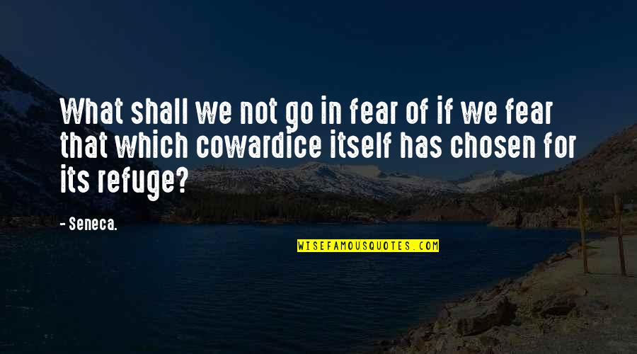 Zingiswa Quotes By Seneca.: What shall we not go in fear of Zingiswa Quotes By Seneca.: What shall we not go in fear of