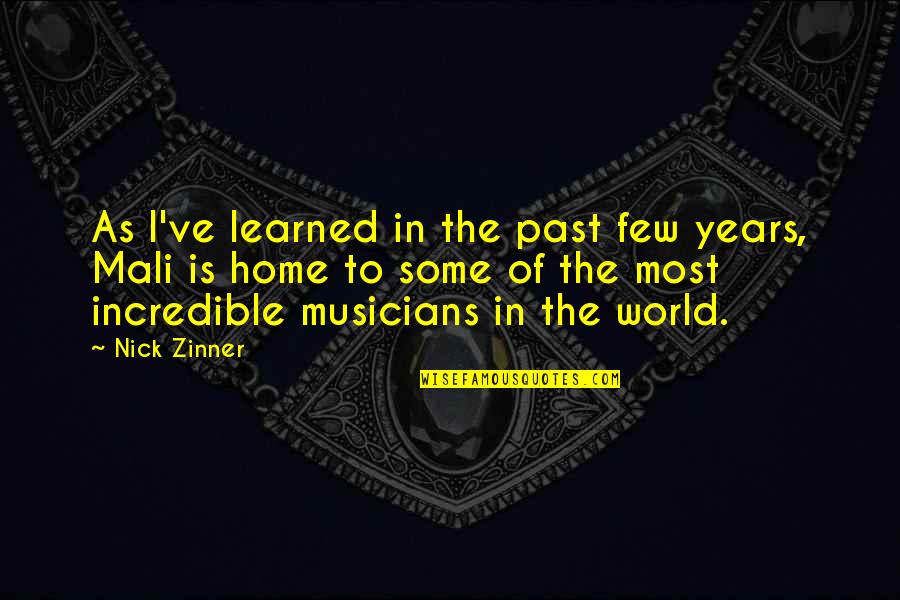 Zinner Quotes By Nick Zinner: As I've learned in the past few years,