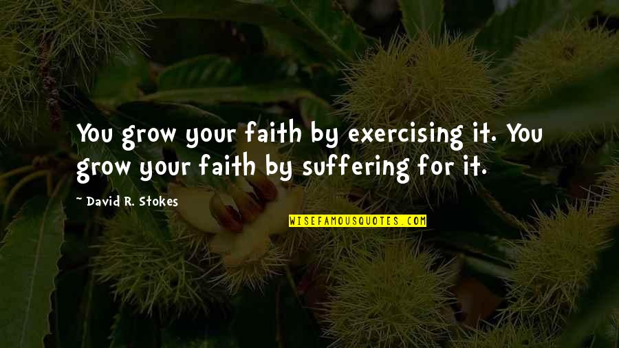 Zinnias Quotes By David R. Stokes: You grow your faith by exercising it. You