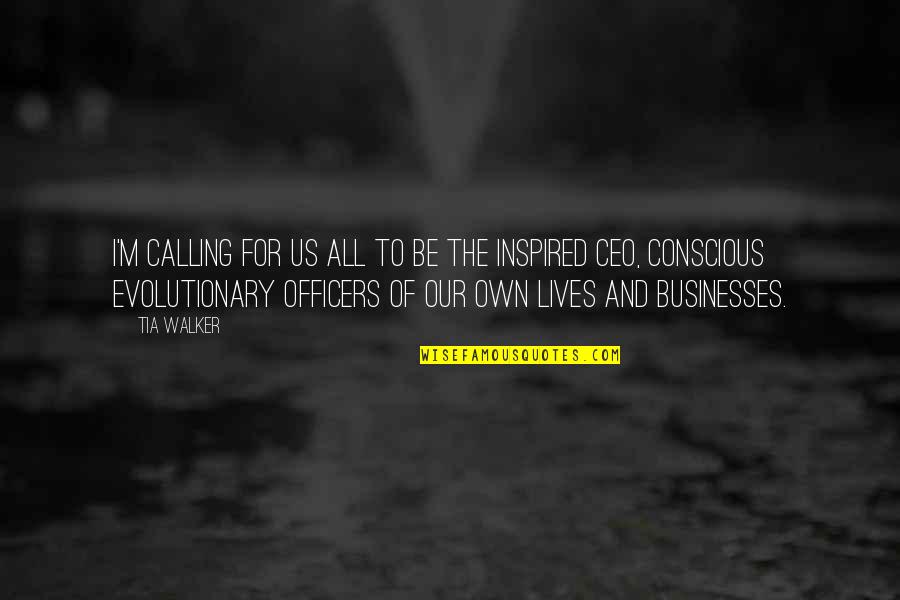 Zirconium Symbol Quotes By Tia Walker: I'm calling for us all to be The