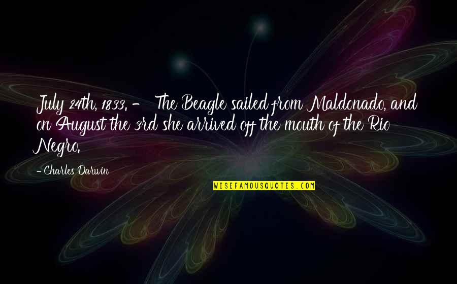 Zirh Clean Quotes By Charles Darwin: July 24th, 1833. - The Beagle sailed from Zirh Clean Quotes By Charles Darwin: July 24th, 1833. - The Beagle sailed from