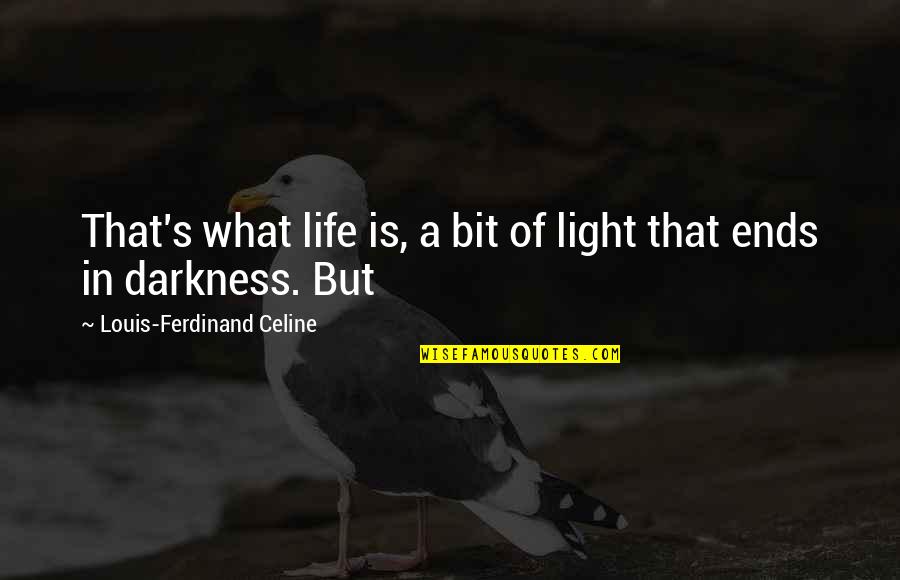 Zivotinja Quotes By Louis-Ferdinand Celine: That's what life is, a bit of light
