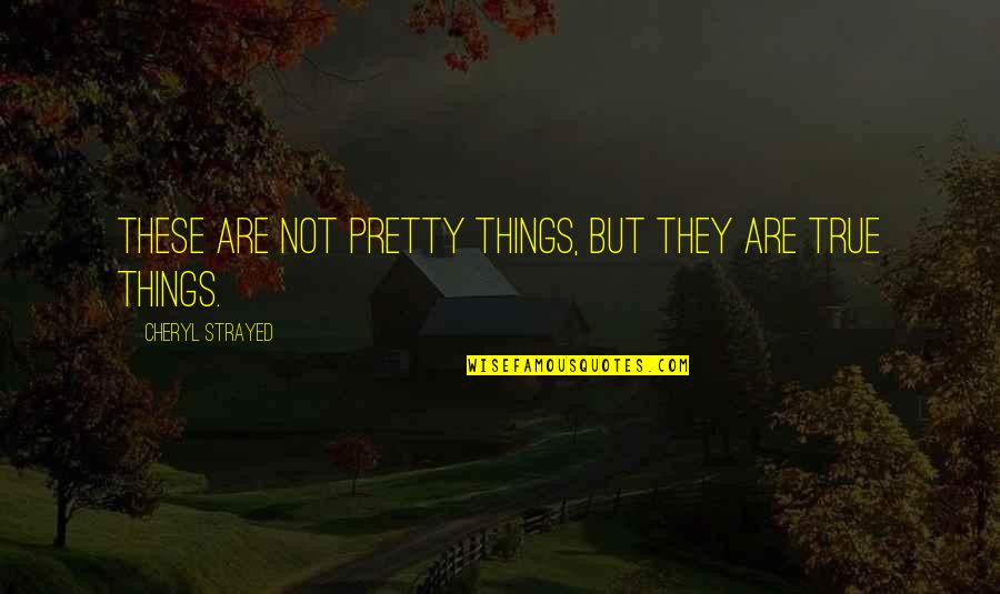 Zkaya Tekne Quotes By Cheryl Strayed: These are not pretty things, but they are