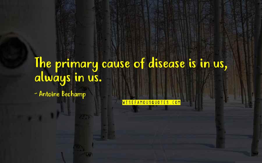 Zloi Mambet Quotes By Antoine Bechamp: The primary cause of disease is in us,