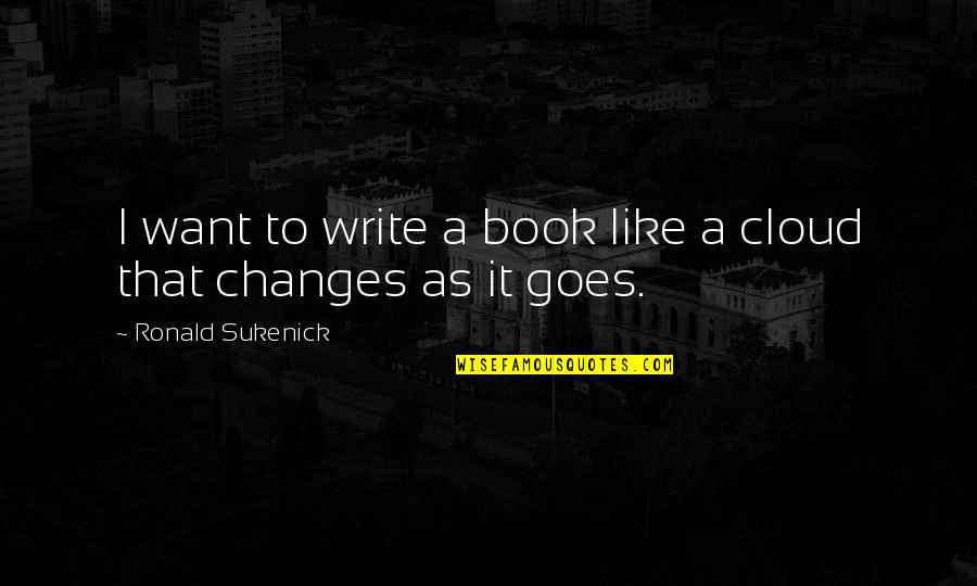 Zmm Mro Quotes By Ronald Sukenick: I want to write a book like a Zmm Mro Quotes By Ronald Sukenick: I want to write a book like a