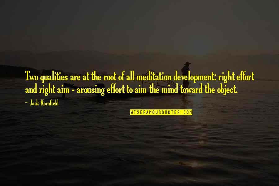 Zodiac 2007 Quotes By Jack Kornfield: Two qualities are at the root of all Zodiac 2007 Quotes By Jack Kornfield: Two qualities are at the root of all