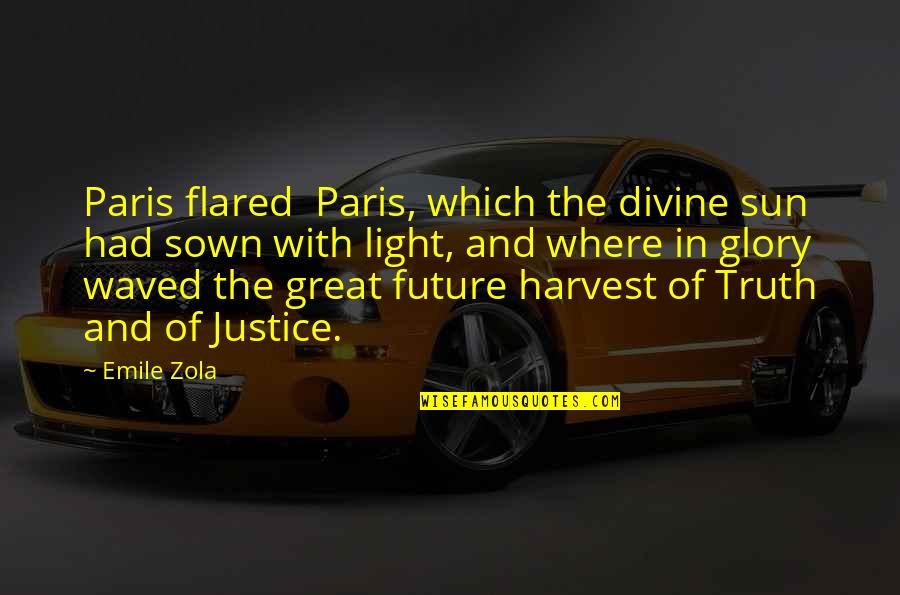 Zola Emile Quotes By Emile Zola: Paris flared Paris, which the divine sun had