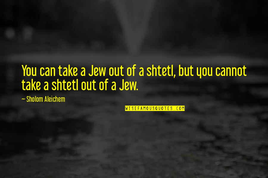 Zonked Synonym Quotes By Sholom Aleichem: You can take a Jew out of a