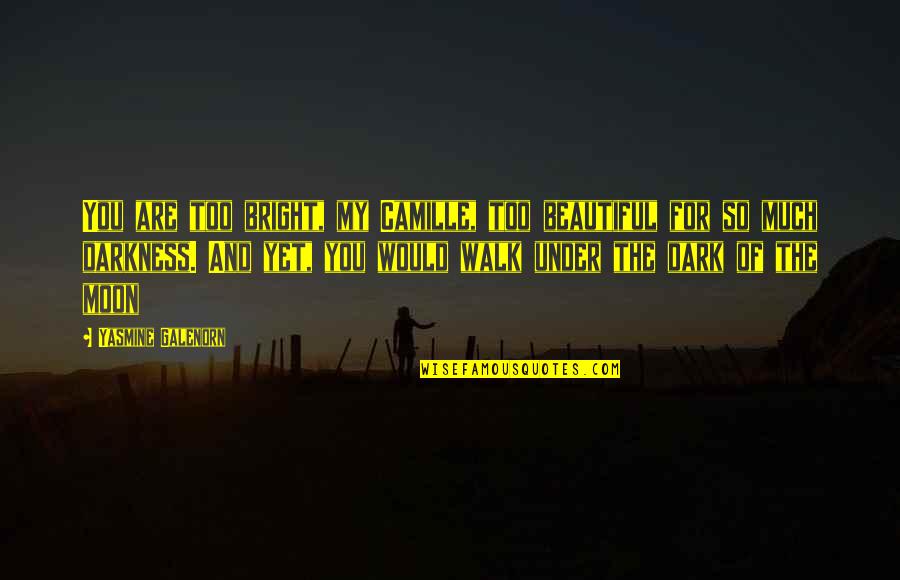 Zoogdier Definitie Quotes By Yasmine Galenorn: You are too bright, my Camille, too beautiful Zoogdier Definitie Quotes By Yasmine Galenorn: You are too bright, my Camille, too beautiful