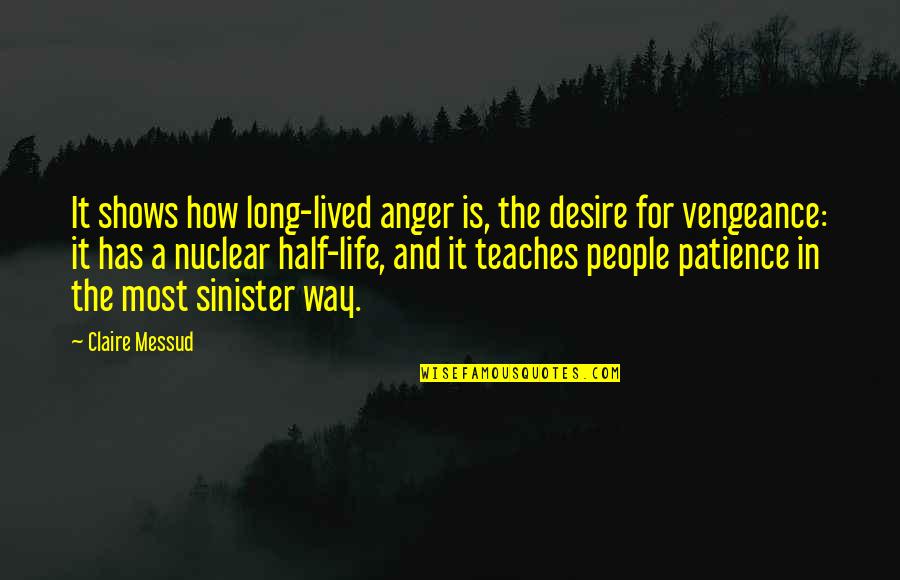 Zoubida Mghazli Quotes By Claire Messud: It shows how long-lived anger is, the desire Zoubida Mghazli Quotes By Claire Messud: It shows how long-lived anger is, the desire