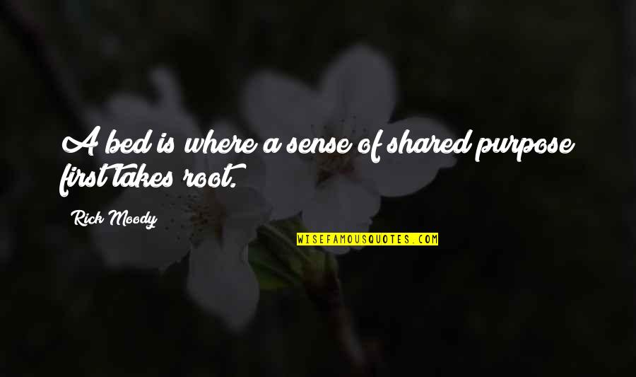 Zouden Jullie Quotes By Rick Moody: A bed is where a sense of shared