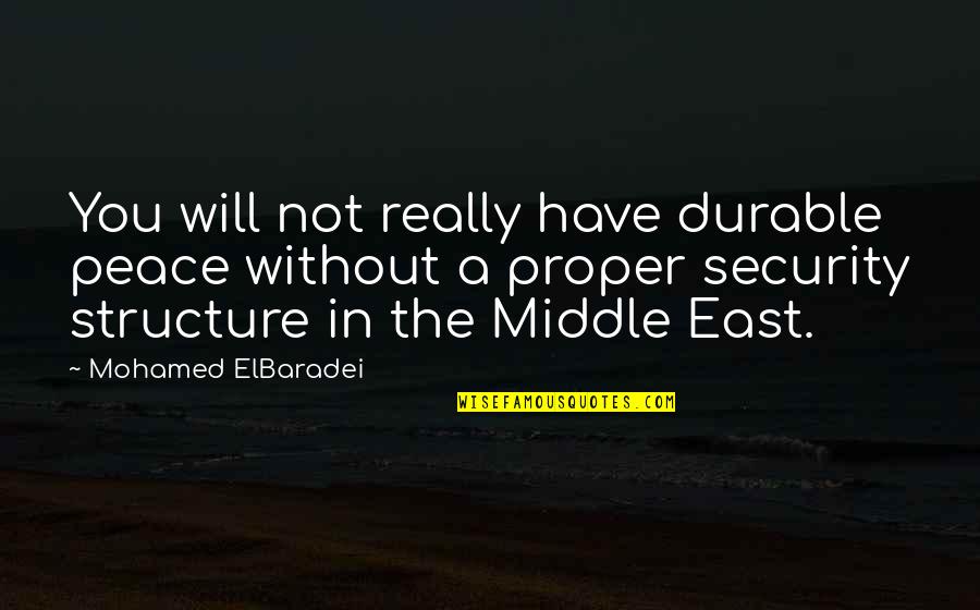 Zrazu Receptas Quotes By Mohamed ElBaradei: You will not really have durable peace without Zrazu Receptas Quotes By Mohamed ElBaradei: You will not really have durable peace without