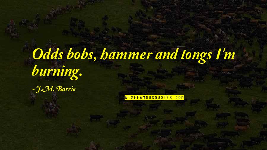 Zuccarello Quotes By J.M. Barrie: Odds bobs, hammer and tongs I'm burning. Zuccarello Quotes By J.M. Barrie: Odds bobs, hammer and tongs I'm burning.