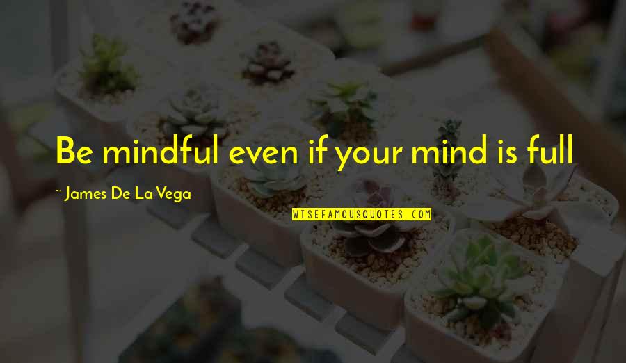 Zura Doijashvili Quotes By James De La Vega: Be mindful even if your mind is full Zura Doijashvili Quotes By James De La Vega: Be mindful even if your mind is full