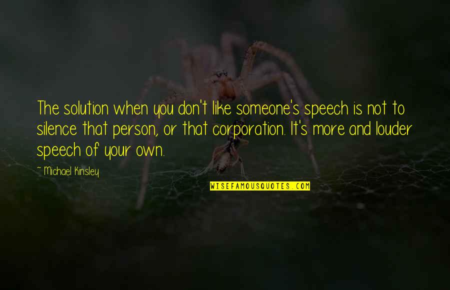 Zurn Stock Quotes By Michael Kinsley: The solution when you don't like someone's speech Zurn Stock Quotes By Michael Kinsley: The solution when you don't like someone's speech