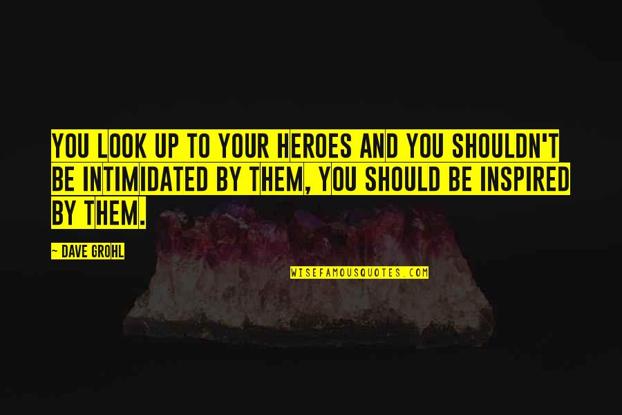 Zxxtergins Quotes By Dave Grohl: You look up to your heroes and you