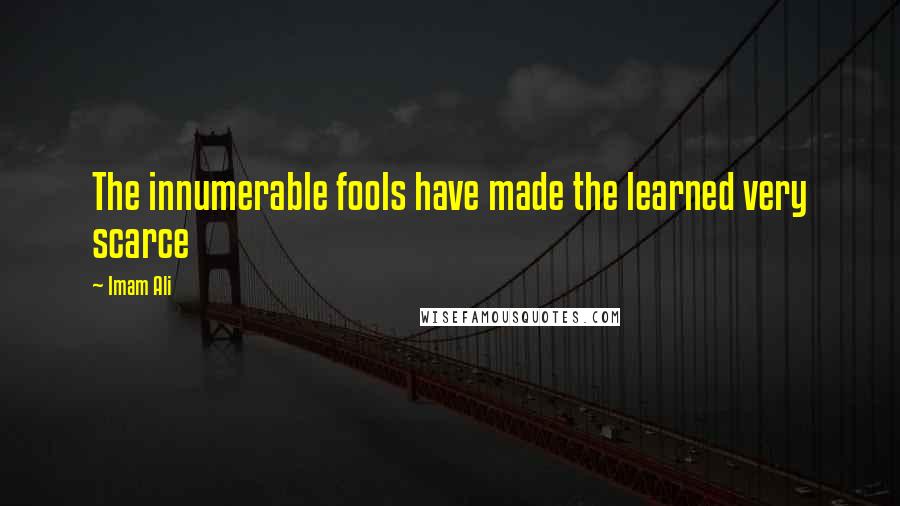 Imam Ali Quotes: The innumerable fools have made the learned very scarce