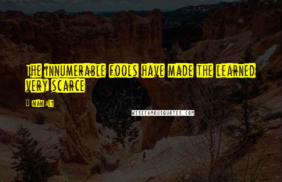 Imam Ali Quotes: The innumerable fools have made the learned very scarce