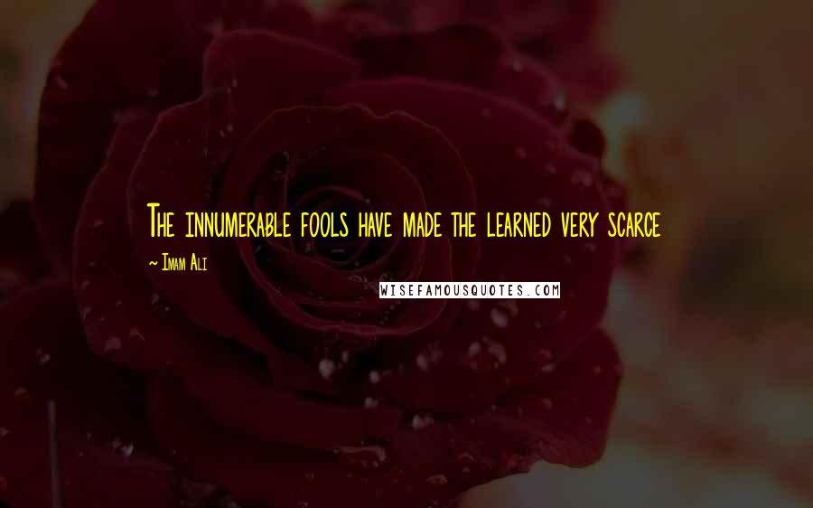 Imam Ali Quotes: The innumerable fools have made the learned very scarce