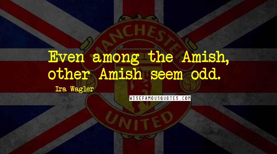 Ira Wagler Quotes: Even among the Amish, other Amish seem odd.