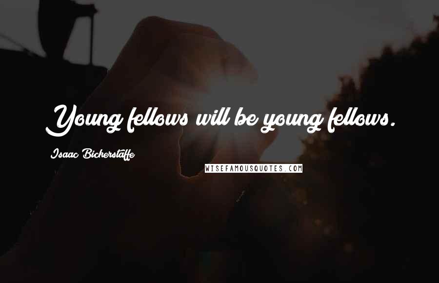 Isaac Bickerstaffe Quotes: Young fellows will be young fellows.