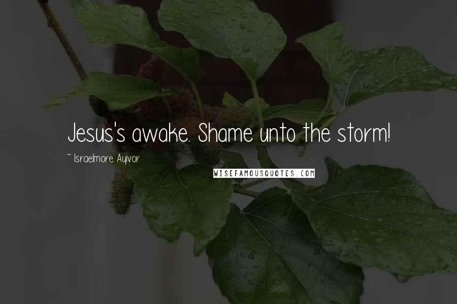 Israelmore Ayivor Quotes: Jesus's awake. Shame unto the storm!