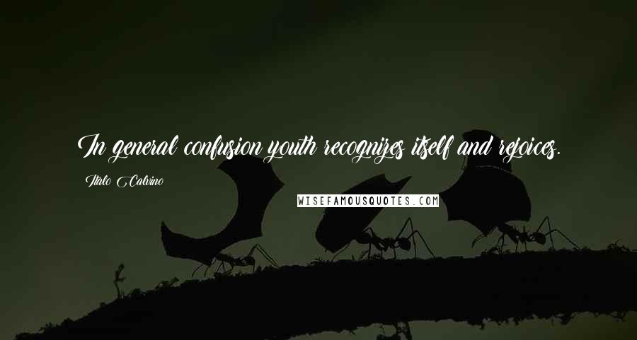 Italo Calvino Quotes: In general confusion youth recognizes itself and rejoices.