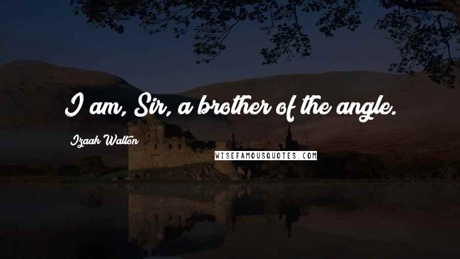 Izaak Walton Quotes: I am, Sir, a brother of the angle.