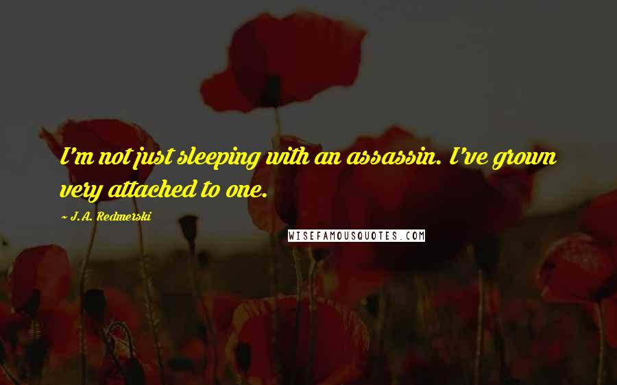 J.A. Redmerski Quotes: I'm not just sleeping with an assassin. I've grown very attached to one.