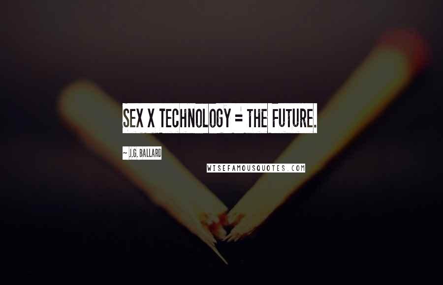 J.G. Ballard Quotes: Sex x Technology = the Future.