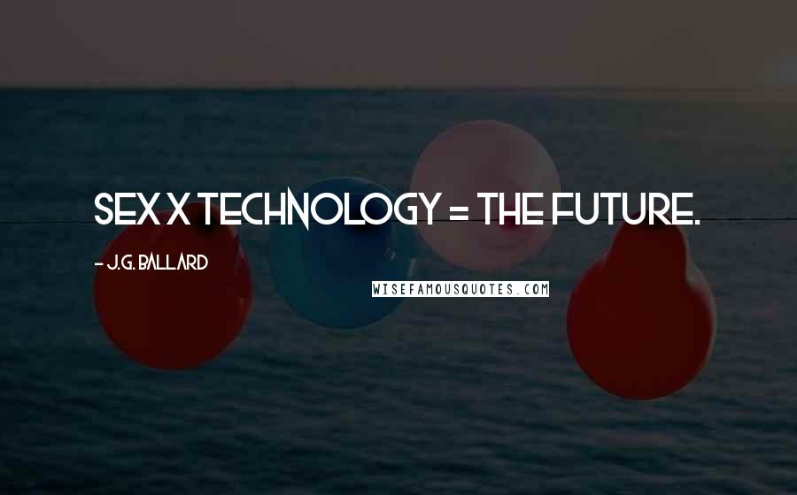 J.G. Ballard Quotes: Sex x Technology = the Future.