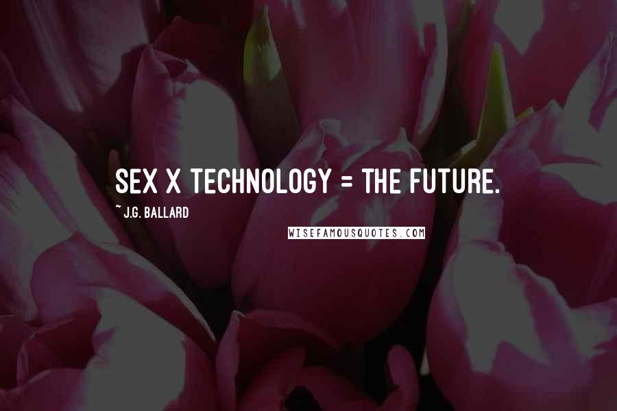 J.G. Ballard Quotes: Sex x Technology = the Future.