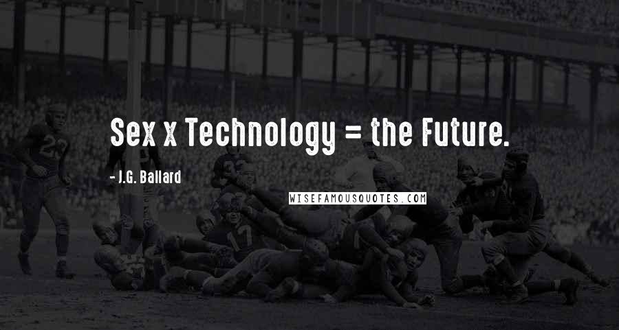 J.G. Ballard Quotes: Sex x Technology = the Future.