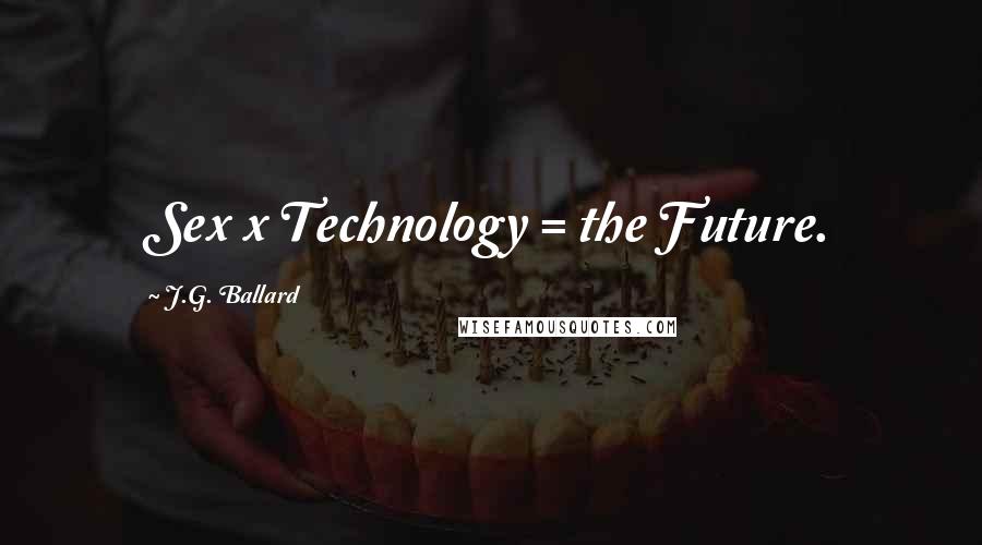 J.G. Ballard Quotes: Sex x Technology = the Future.