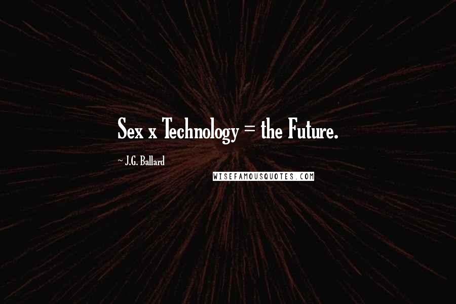 J.G. Ballard Quotes: Sex x Technology = the Future.