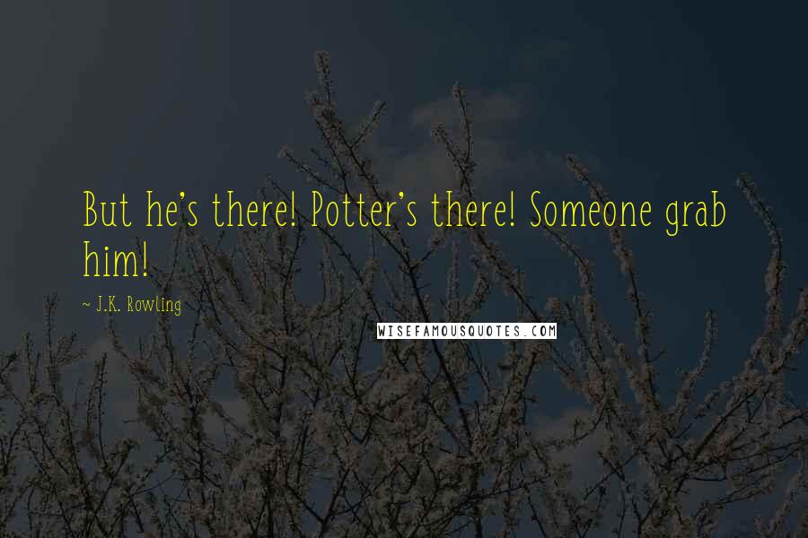 J.K. Rowling Quotes: But he's there! Potter's there! Someone grab him!