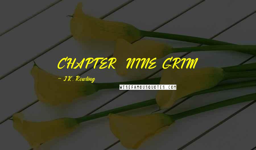 J.K. Rowling Quotes: CHAPTER  NINE GRIM