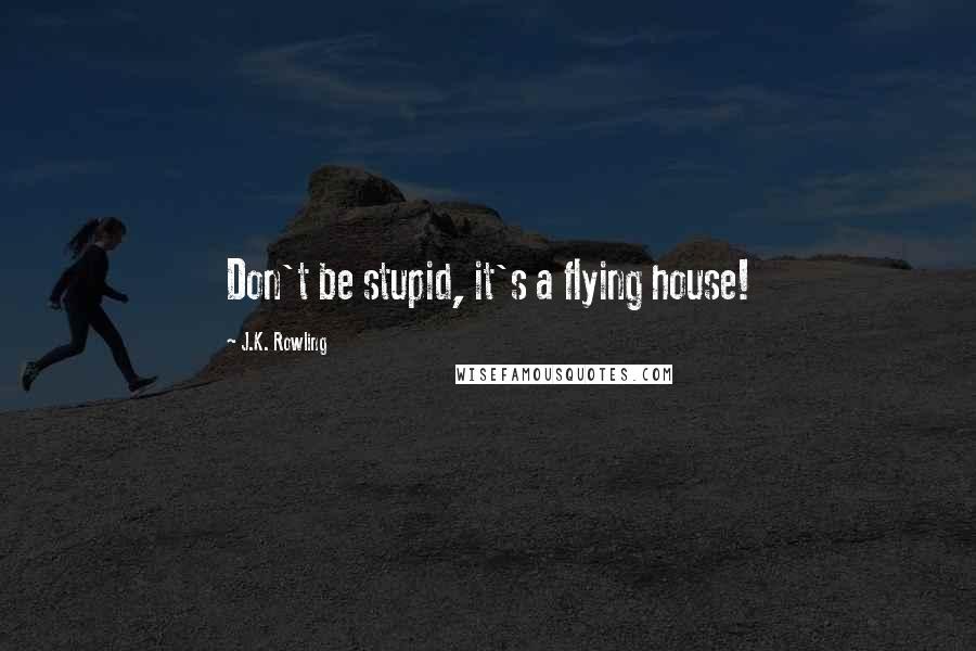 J.K. Rowling Quotes: Don't be stupid, it's a flying house!