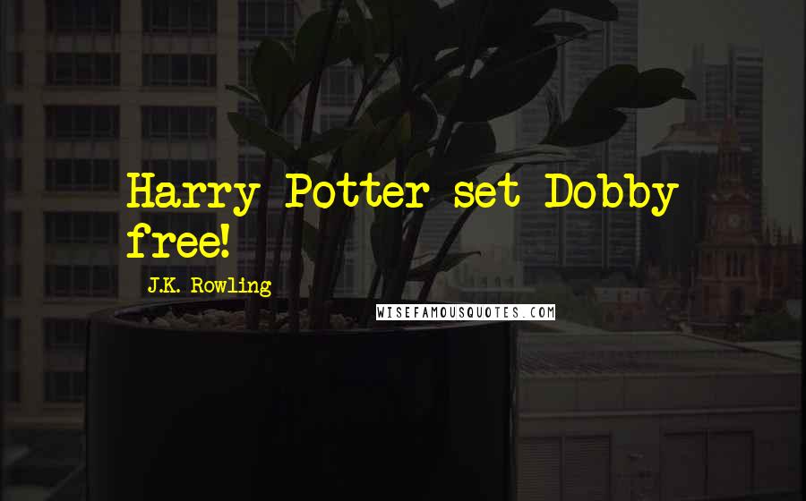 J.K. Rowling Quotes: Harry Potter set Dobby free!