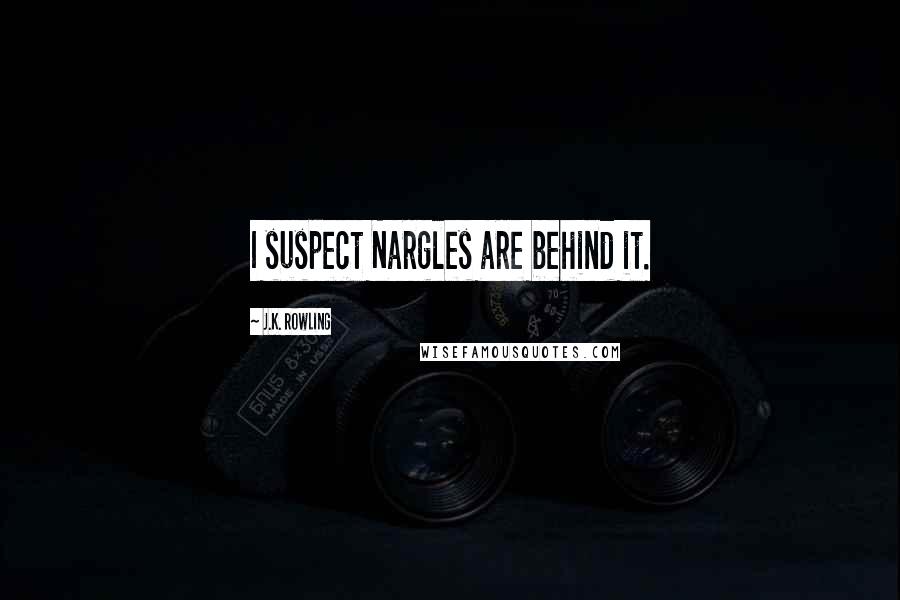 J.K. Rowling Quotes: I suspect Nargles are behind it.